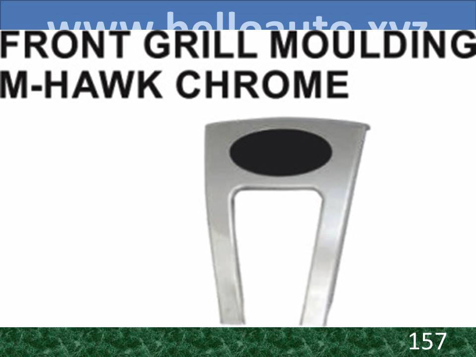 Front Grill Moulding M-Hawk Chrome