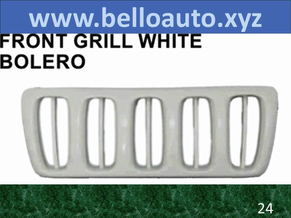 Front Grill White Bolero