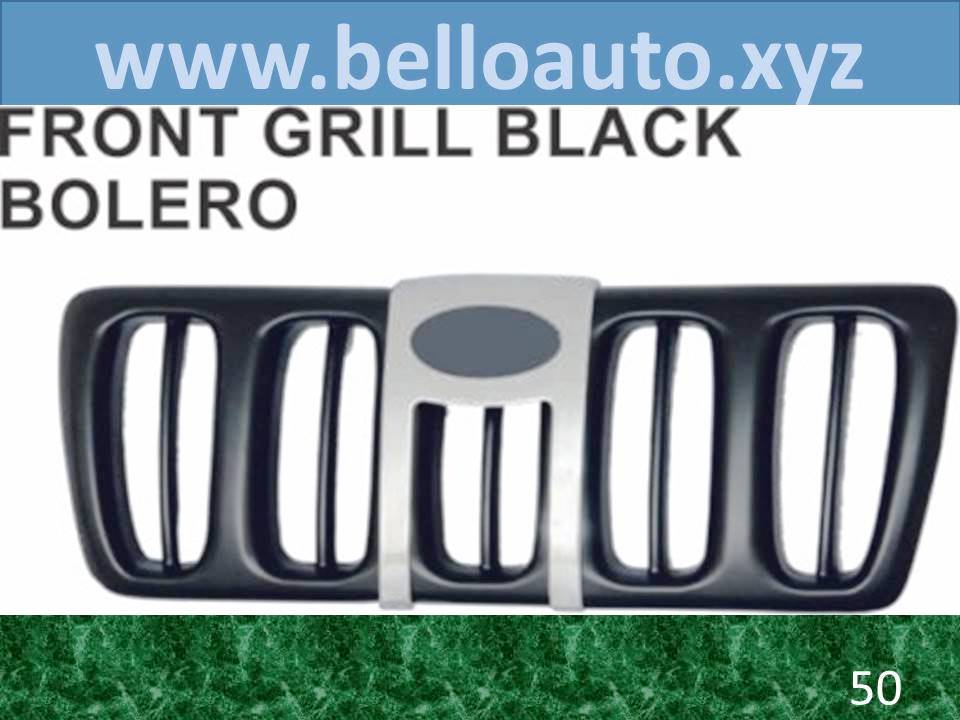 Front Grill Black Bolero