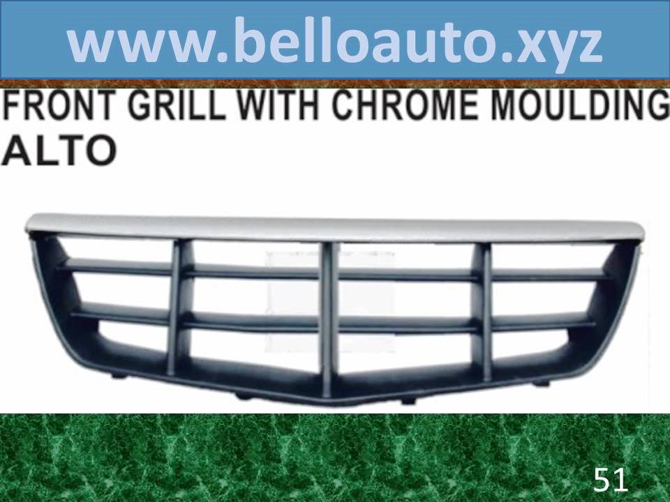 Front Grill Moulding Chrome Alto