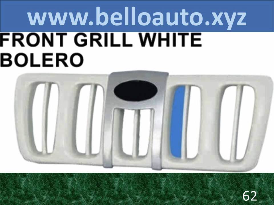 Front Grill White Bolero