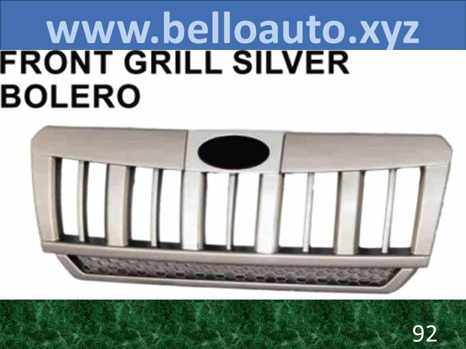 Front Grill Silver Bolero